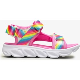 Resim Skechers Hypno - Flash - Rainbow Lights Büyük Kız Çocuk Çok Renkli Işıklı Sandalet 20218L Mlt 