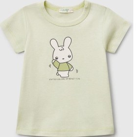 Resim United Colors Of Benetton Kız Bebek T Shirt A.yeşil 3ı9wa1062-1421 Yeşil 