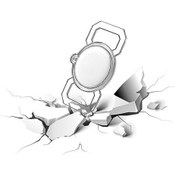 Resim Ekılıf - Airtag Uyumlu Silikon Anahtarlık - 06 - Şeffaf 