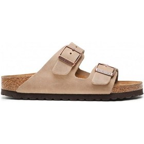 Resim Terlik Erkek 352203 Birkenstock Arızona Fl Tobacco Brown Kahve Kahverengi 