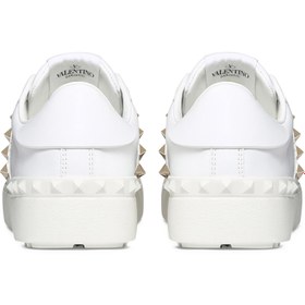 Resim Valentino Garavani Açık Rockstud Deri Sneaker - 3 
