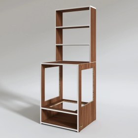 Resim Kenzlife ankastre fırın dolabı ismihan cvz 165*60*56 mutfak raflı 