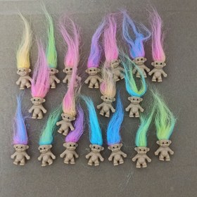 Resim 5/10/20 adet, Mini Troll Bebekler, Vintage Trolls Şanslı Bebek Mini Aksiyon Figürleri, Kromatik Sevimli Küçük Adamlar Koleksiyonu, Okul Projesi, Sanat El İşleri, Parti İyilikleri, Noel hediyeleri, Rastgele renk 