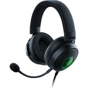 Resim Razer Kraken V3 RGB 7.1 HyperSense Surround Siyah Gaming Kulaklık (RZ04-03770100-R3M1) 