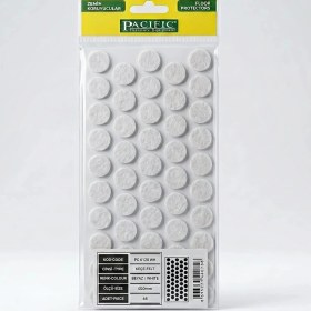 Resim ALMITAL Beyaz Mobilya Keçesi Çap 20 MM 50'li Paket Sentetik Malzeme ile Zemin Koruyucu Özellikli 