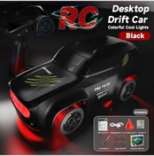 Resim Mini Rc Araba Drift 4wd Yüksek Hızlı Off-road Yarışı Elektrikli Black Car 1704v 