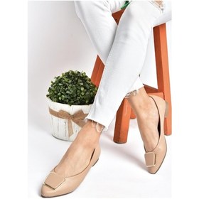 Resim Fox Shoes P726776309 Ten Toka Aksesuarlı Kadın Babet Ten Rengi 