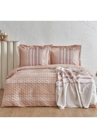 Resim Karaca Home Keira Somon Çift Kişilik Pike Takımlı Summer Set Somon 