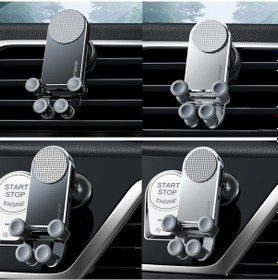 Resim Wondernest Oatsbasf Araba Yerçekimi Metal Braketi Siyah - Araç Aksesuarı Siyah 