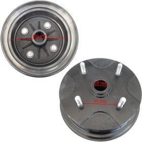 Resim Mondial Atv MD250 Arka Porya Göbek Kampanalı Tip 160 mm 27 Freze 4 Civata Öm 