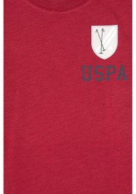 Resim U.S. Polo Assn. Erkek Çocuk Koyu Frambuaz Bisiklet Yaka Süprem Sweatshirt 50316516-VR104 