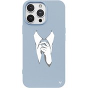 Resim iPhone 13 Pro Max Kravat Telefon Kılıfı 