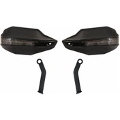 Resim GP Kompozit Bajaj Pulsar NS 200 2014-2024 Uyumlu Led Sinyalli Elcik Koruma Siyah 