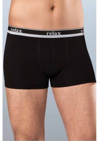 Resim Relax Pamuklu Esnek Erkek Boxer Siyah - 1268a Çok Renkli 