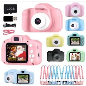 Resim TOMEİ TOMEİ SHD Pembe Renk Mini 1080p Hd Çocuk Kamera Dijital Fotoğraf Makinesi 2.0 Inç Ekran 