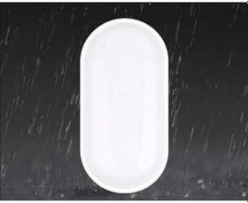 Resim Banyo Tavan Lambası Aydos 20W Oval Balkon Tavan Lambası 6400K Beyaz LED Işık Teras Duvar Lambası (Beyaz) 