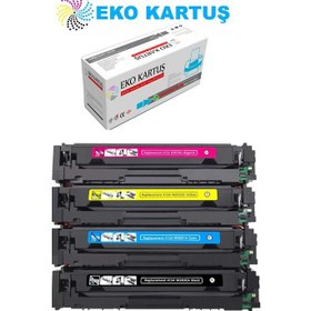 Resim Eko Kartuş Hp Color Laserjet Pro M479FDN CF415X (W2030A)CRG055H Set (Chipsiz) Muadil Toner 