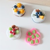 Resim 1 adet KANOVINO Silikon Yaprak Kalıbı Mum Yapımı için, 7 Delikli Düzensiz Çiçek Temalı Tasarım, Kolay Çıkarılabilir DIY El Sanatları Kalıbı Aromaterapi, Alçı, Kil ve Balmumu için 