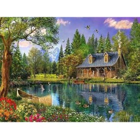 Resim wombhobby Saklı Cennet Sayılarla Boyama Seti 80x100 Cm Çerçevesiz RULO ( Kasnaksız ) 