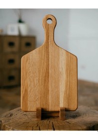 Resim Ahşap Standlı 3 Boylu Kesme Tahtası Seti Ahşap 