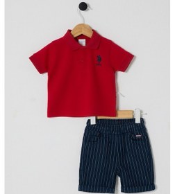 Resim U.S. Polo Assn. U.s. Polo Assn Erkek Bebek Kırmızı Takım 5274-48235 Kırmızı 