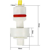 Resim Sıvı Su Seviye Sensörü Dikey Tip Zp2508 Nc Şamandıra Pompa Tank 