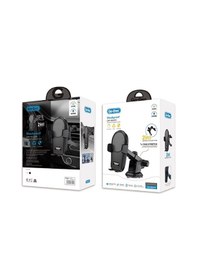 Resim Araç İçi Telefon Tutucu Vantuzlu Ve Havalnadırma Tasarım Go Des Gd-hd211 2 İn 1 Siyah 