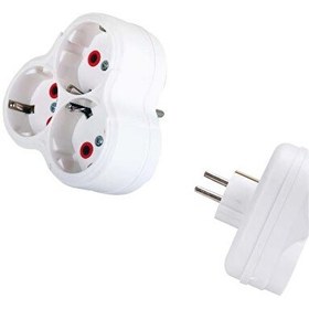 Resim Fetih 101-03 Üçlü Topraklı Beyaz - Golyat Priz 