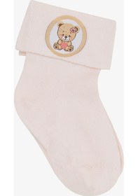 Resim Katamino Breeze Kız Bebek Soket Çorap Yavru Ayıcık Baskılı 0-18 Ay, Pembe-pembe Pembe 