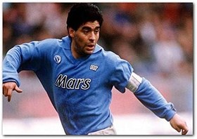 Resim Ahşap Tablo Diego Maradona Napoli 1984 