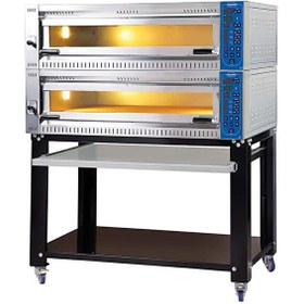 Resim Öztiryakiler 2 Katlı Pizza Lahmacun Fırını Tezgahlı. 12 Pizza Kapasiteli. 10570 