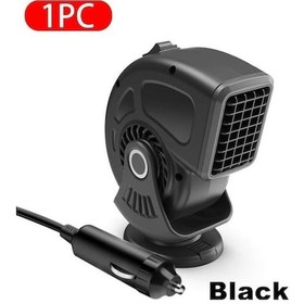 Resim Novahub Siyah Seametal 12v 120w Oto Kaloriferi Taşınabilir Elektrikli Isıtma Fanı Otomatik Ön Cam Kurutma Makinesi Buğu Çözme Buğu Çözücü Buz Çözücü 