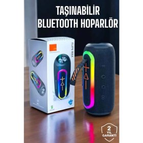 Resim Techno Stock Bluetooth Hoparlör Kablosuz Yüksek Ses Şarj Edilebilir 