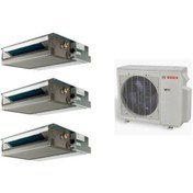 Resim Bosch 21000 BTU 1 Dış + 3 İç Ünite (9+9+9) Kanal Tipi Multi Inverter Klima 