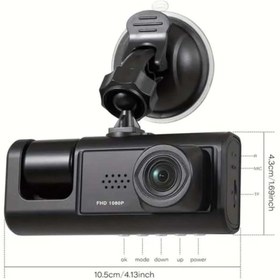 Resim NEVARSA ARAÇ İÇİ KAMERA Hd Video Kayıt Cihazı (3 Kamera Lens Bir Arada)Araç Içi Hd Video 