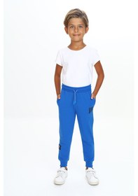 Resim Toontoy Kids Toontoy Erkek Çocuk Baskılı Eşofman Alt Saks 