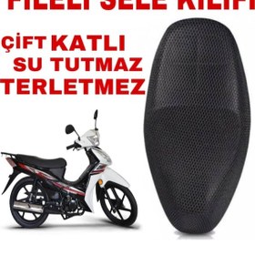 Resim Rks Next 100 Cup Motosiklet Sele Koltuk Kılıfı Çift Katlı File 