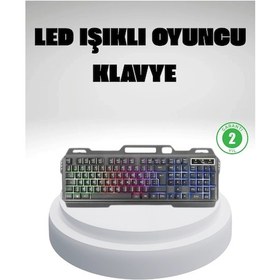 Resim Rgb Işıklı Klavye Mouse Seti Türkçe Q, Ayarlanabilir Dpi, Ergonomik Ve Dayanıklı Tasarım 