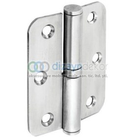 Resim 8 Cm. Oval Kapı Menteşesi Paslanmaz Çelik 