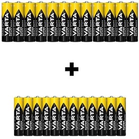 Resim Varta Super Heavy Duty AA Kalem Pil 12'li + Super Heavy Duty AAA İnce Kalem Pil 12'li 