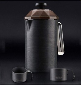 Resim Alocs Paslanmaz Çelik French Press 600 Ml Gri 