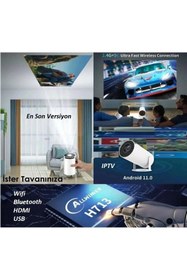 Resim teknotrust 5000:1 Hy300 Pro Taşınabilir 4K WİFİ ANDROİD Projeksiyon 300 3 Yıl Beyaz LED 0 - 1 kg İthalatçı Gar 