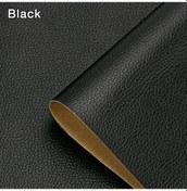 Resim Kendinden Yapışkanlı Deri Tamir Yama Bandı Kendinden Yapışkanlı Ev Dıy Düzeltme Black 150cm X 138cm 