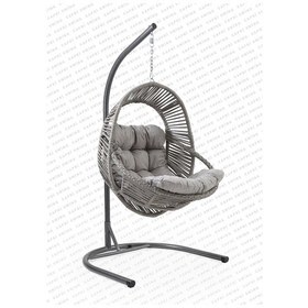 Resim Capri Swing Nobel Tekli Rattan Bahçe Balkon Salıncağı 001 