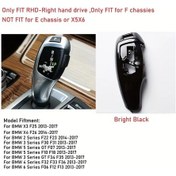 Resim Chuangyinshop Black Sağ Direksiyon Bmw F20 F22 F30 F35 F32 F36 F10 F18 F07 F06 F01 F02 X3 X4 F25 F15 F16 Abs Karbon Fiber Vites Topuz Kapağı 