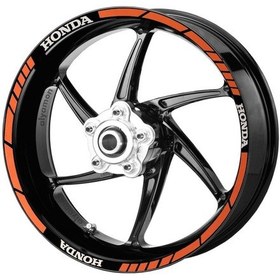 Resim Deeb Honda Jant Şeridi Turuncu Beyaz Model X N11.72576 