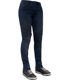 Resim The Biker Jeans EVO Ultra Flexi Dark Blue Korumalı Motosiklet Kot Pantolonu Kadın 