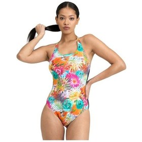 Resim Arena Womens Bodylift Swimsuit Paola Cradle Back Kadın Yüzücü Mayosu 006048510 Çok Renkli 