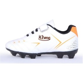 Resim Mp 242-2103ft Beyaz Cırtlı Krampon Erkek Çocuk Futbol Ayakkabı 001 