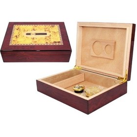 Resim Premiumquality Fortaleza Kahverengi Sedir Humidor Puro Kutusu 